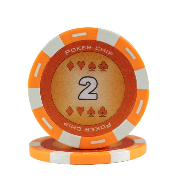 Poker Chip orange (2), roll of 25